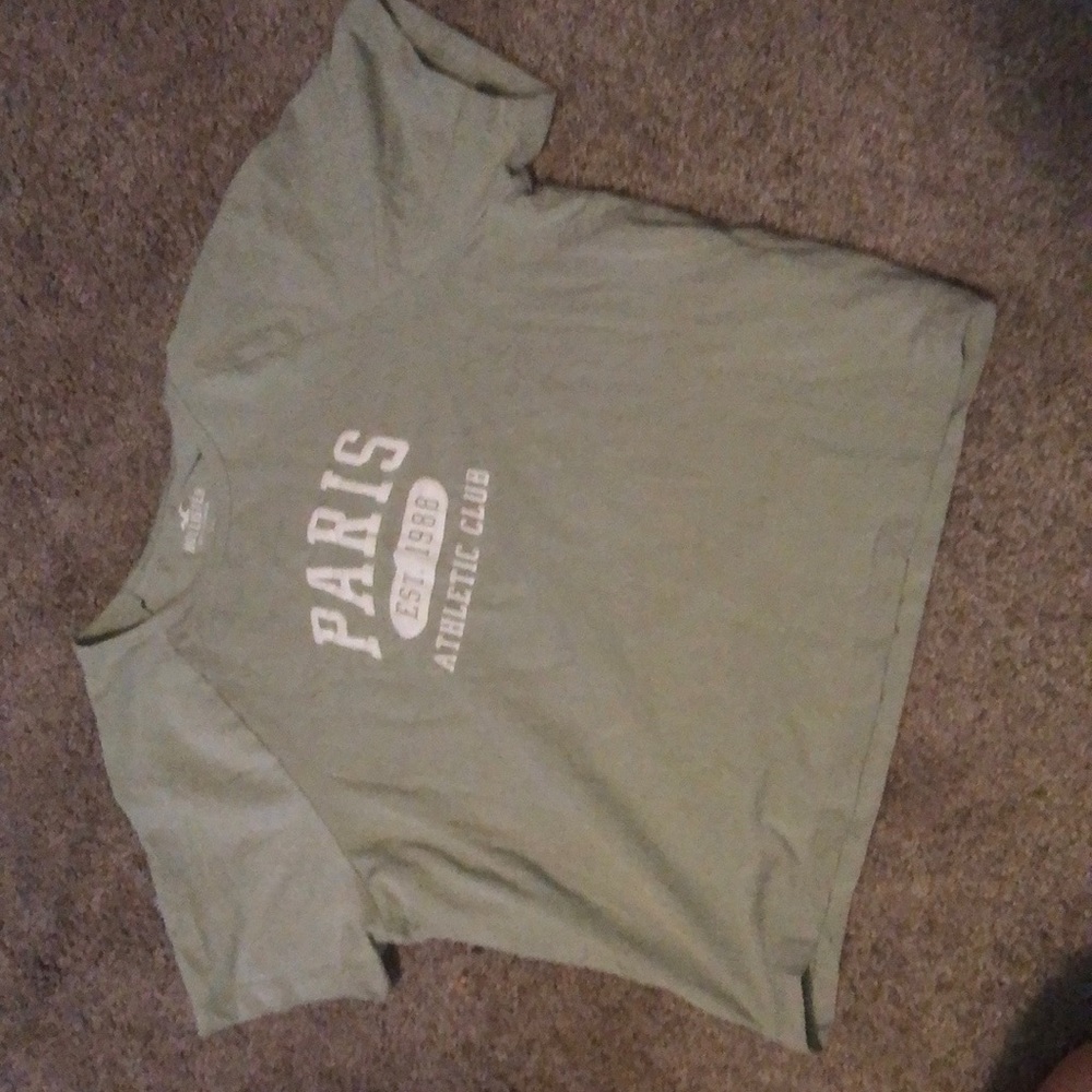 Green crop top from Hollister